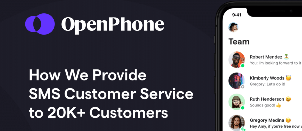 SMS customer service tips from OpenPhone